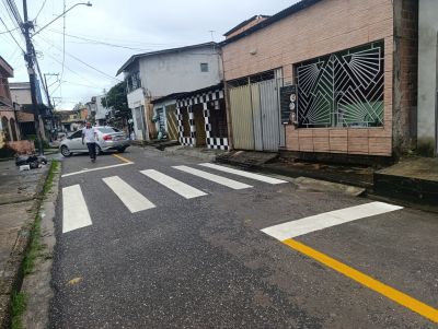 notícia: Prefeitura de Ananindeua revitaliza faixa de pedestres no Jaderlândia