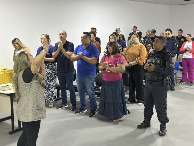 notícia: Primeiro culto de capelania é realizado na SESDS em Ananindeua