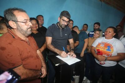 notícia: Prefeitura de Ananindeua assina ordem de serviço para início do Sistema de Saneamento Integrado no bairro do Icuí Laranjeiras