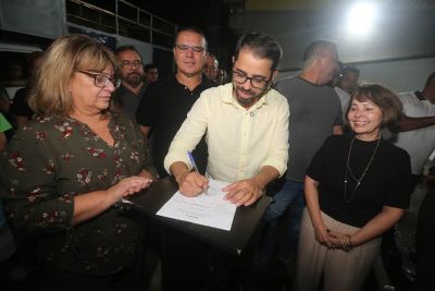 notícia: Assinatura da Ordem de Serviço marca início da requalificação de ruas no bairro da Guanabara