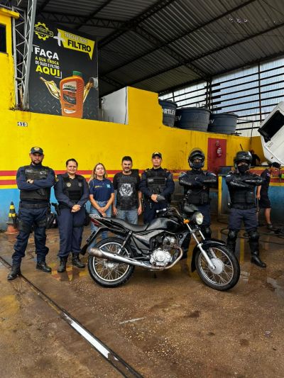 notícia: Moto roubada é recuperada pela Polícia Municipal de Ananindeua com apoio de GPS