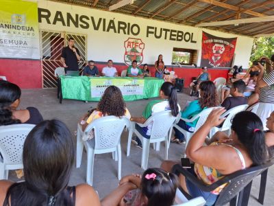 notícia: 3ª Pré-Conferência Municipal de Desenvolvimento Rural Sustentável reúne comunidade na Ilha de João Pilatos