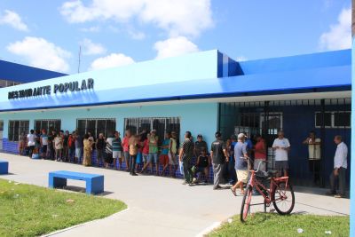 notícia: Mais de 50 mil refeições já foram servidas no Restaurante Popular de Ananindeua