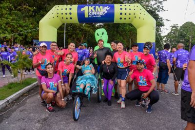 notícia: 3° Treinão de Corrida reúne mais de 2 mil atletas em Ananindeua com homenagens, inclusão e apoio à campanha Agosto Lilás