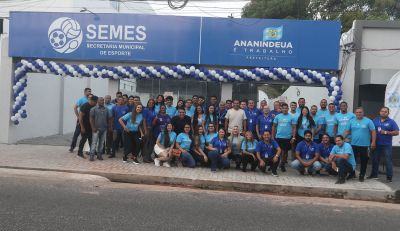 notícia: Prefeitura de Ananindeua entrega nova sede da SEMES e amplia projetos esportivos no município