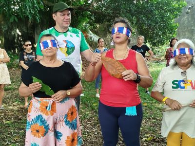 notícia: Idosos atendidos pelo CRAS Daniel Reis participam do programa ambiental da SEMA