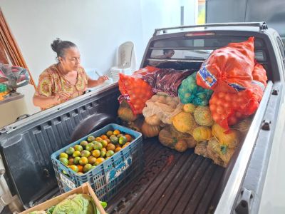 notícia: Agricultores de Ananindeua abastecem ação solidária em Barcarena com alimentos do PAA