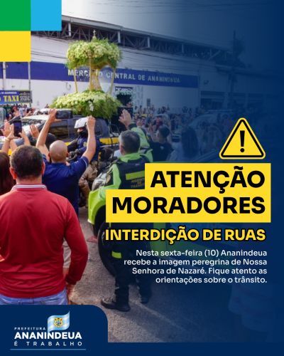notícia: SEMUTRAN divulga esquema de trânsito para a Romaria do Traslado 2025 em Ananindeua