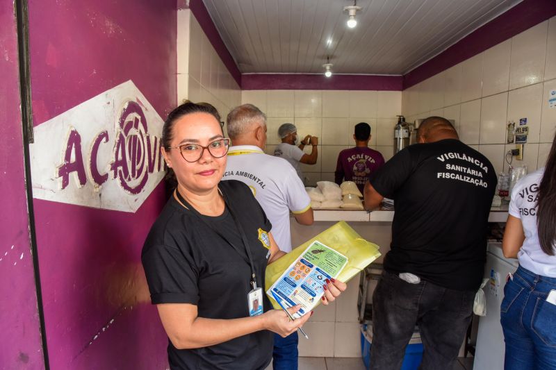 Vistoria da Vigilância em Saúde em Pontos de Açaí na Cidade Nova 6