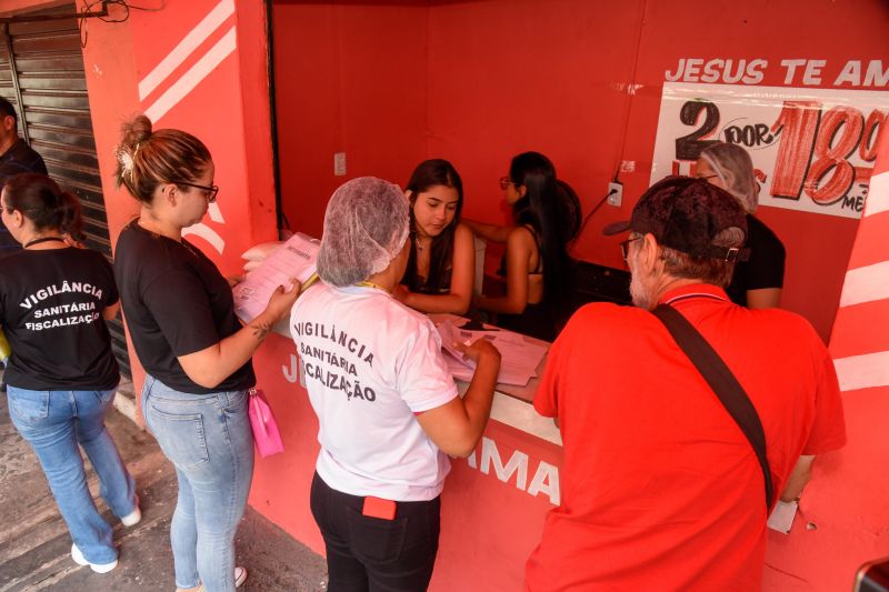 Vistoria da Vigilância em Saúde em Pontos de Açaí na Cidade Nova 6