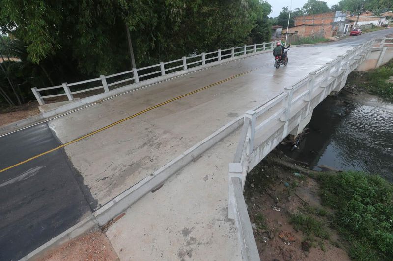 Inauguração da nova ponte da passagem Santa Clara no bairro 40 Horas