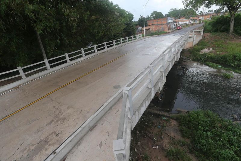Inauguração da nova ponte da passagem Santa Clara no bairro 40 Horas