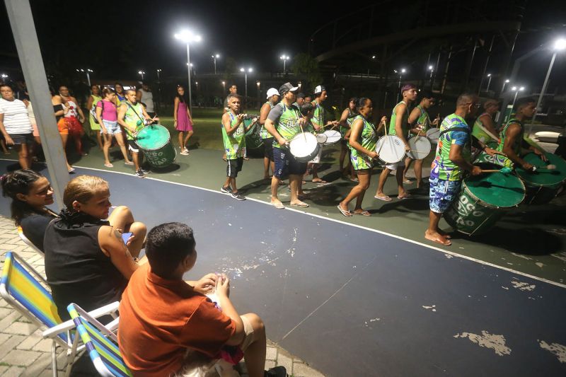 Ensaio de carnaval no parque vila cultural Maguary