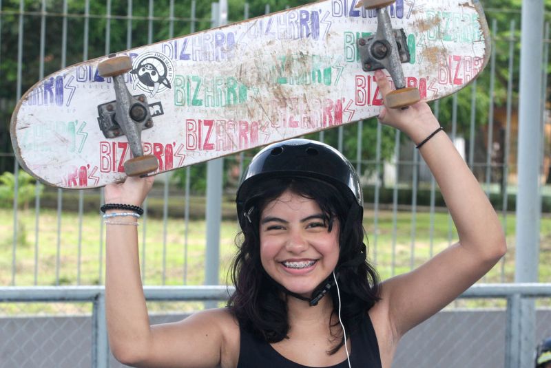 Café com skate no Céu das Artes