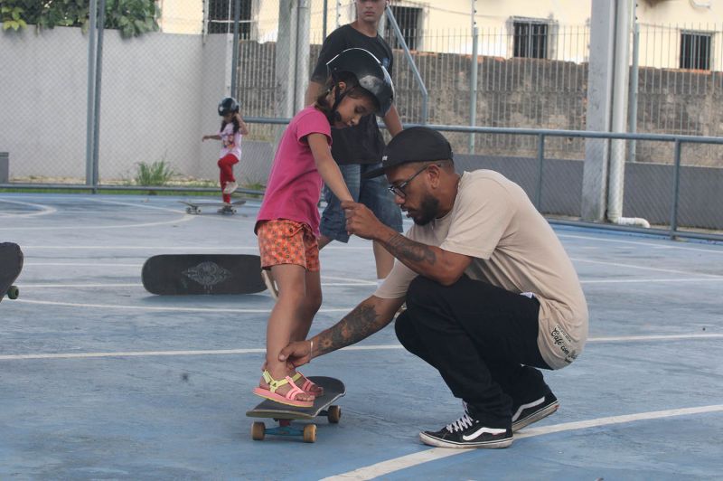 Café com skate no Céu das Artes