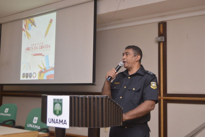 Aula inaugural do Projeto Anjos da Guarda no auditório Unama Ananindeua