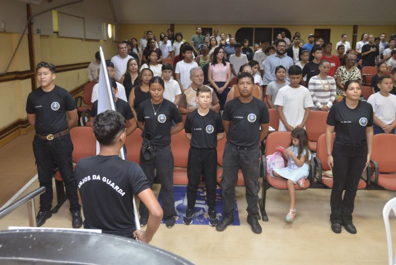 Aula inaugural do Projeto Anjos da Guarda no auditório Unama Ananindeua
