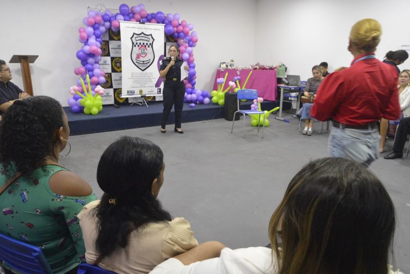 Roda de conversa para Protege Mulher na secretaria municipal de segurança Defesa Social