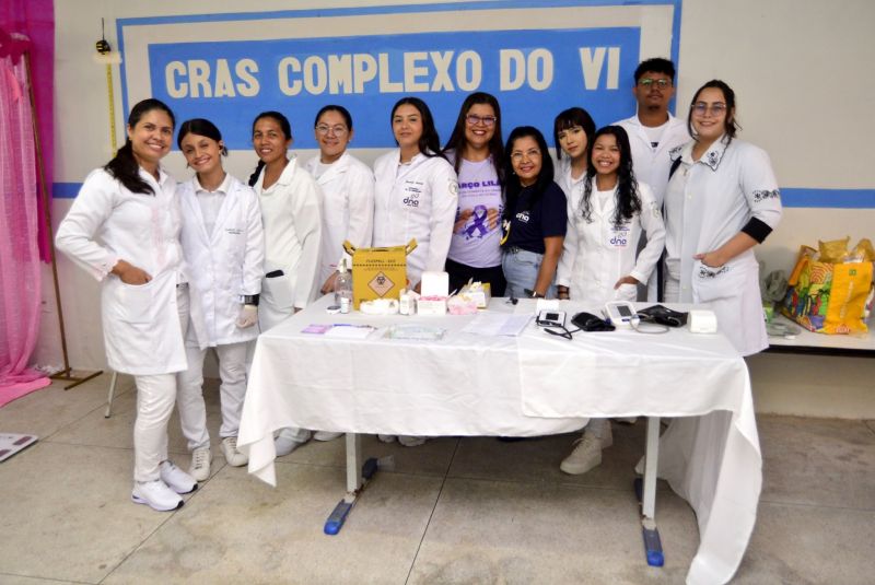 Fluxo com respeito ação mulher no CRAS Complexo da Cidade Nova VI