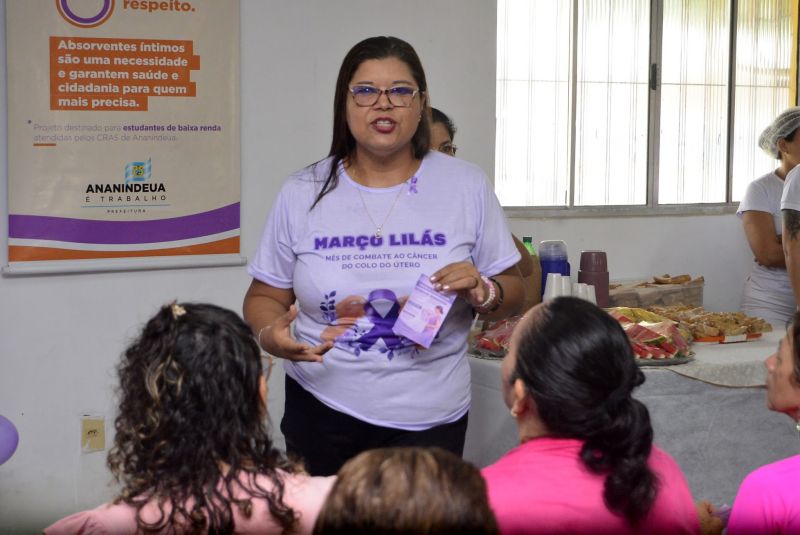 Fluxo com respeito ação mulher no CRAS Complexo da Cidade Nova VI