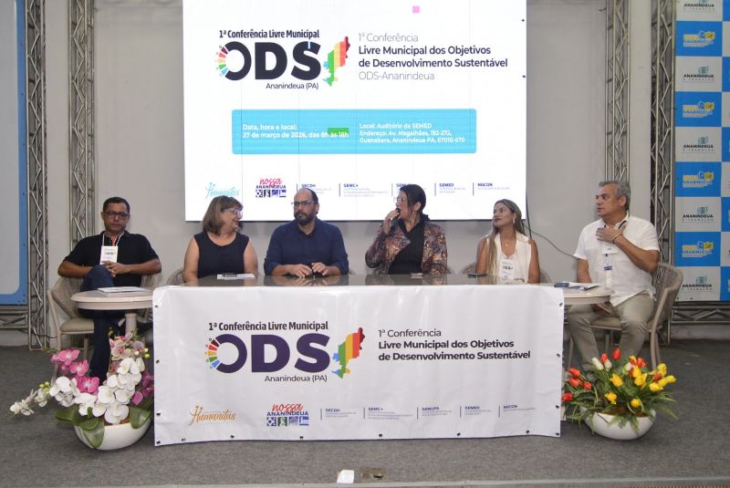 1ª Conferência Livre Municipal dos Objetivos de Desenvolvimento Sustentável (ODS) no auditório da SEMED
