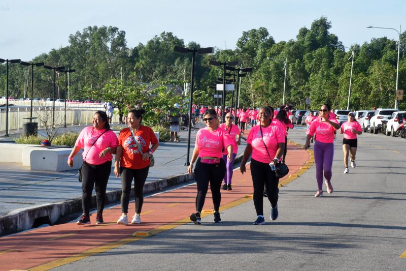 ll Corrida das Mulheres com usuários dos CRAS na Orla de Ananindeua