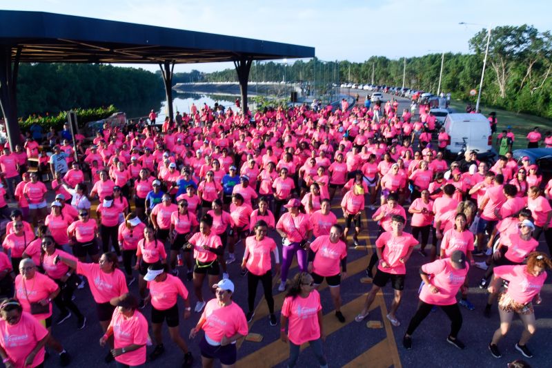 ll Corrida das Mulheres com usuários dos CRAS na Orla de Ananindeua