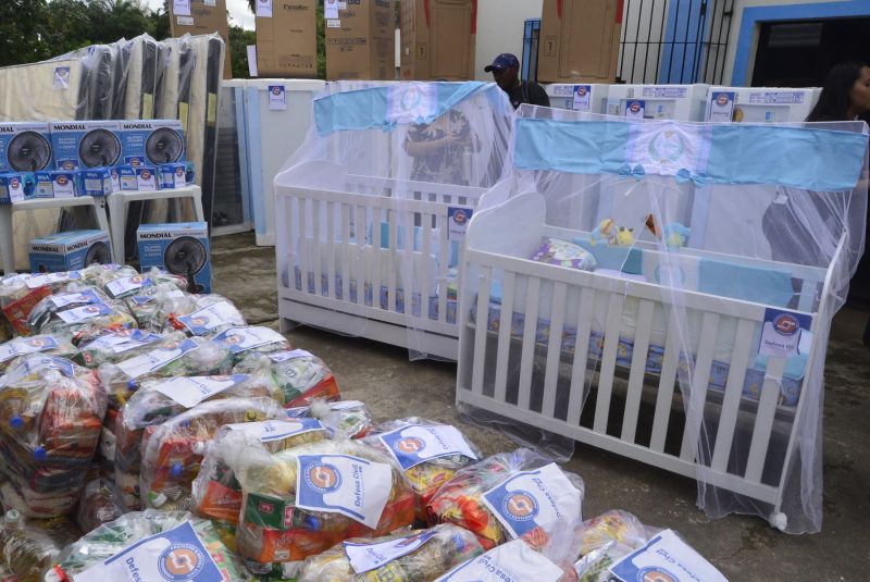 Entrega de ajuda Humanitária no bairro Águas Brancas