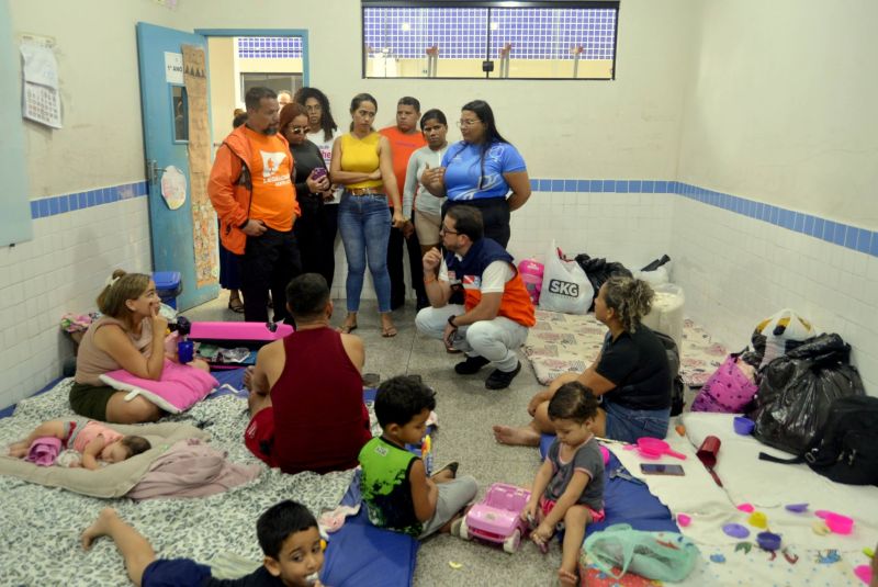 EMEF Santa Margarida, visita as famílias afetadas pelas chuvas