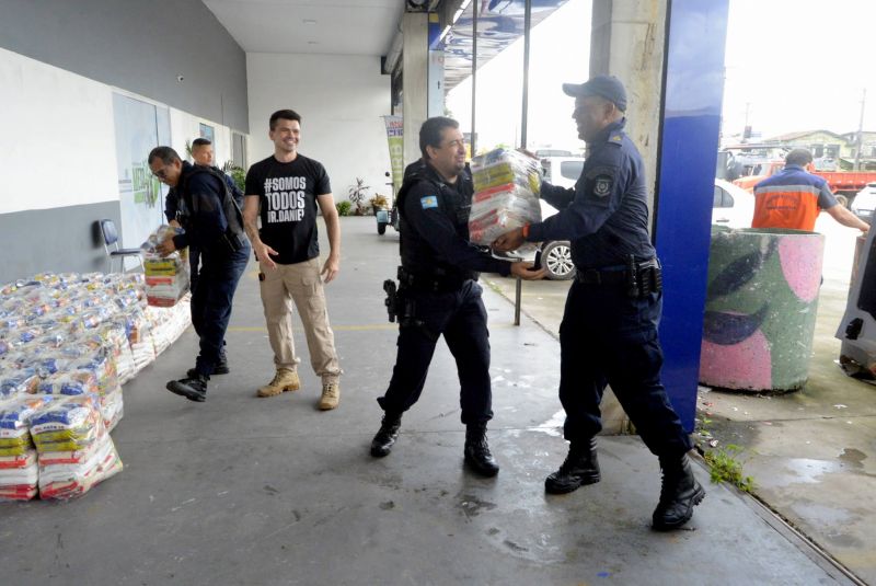 Entrega de apoio Alimentar nas áreas atingidas pelas chuvas