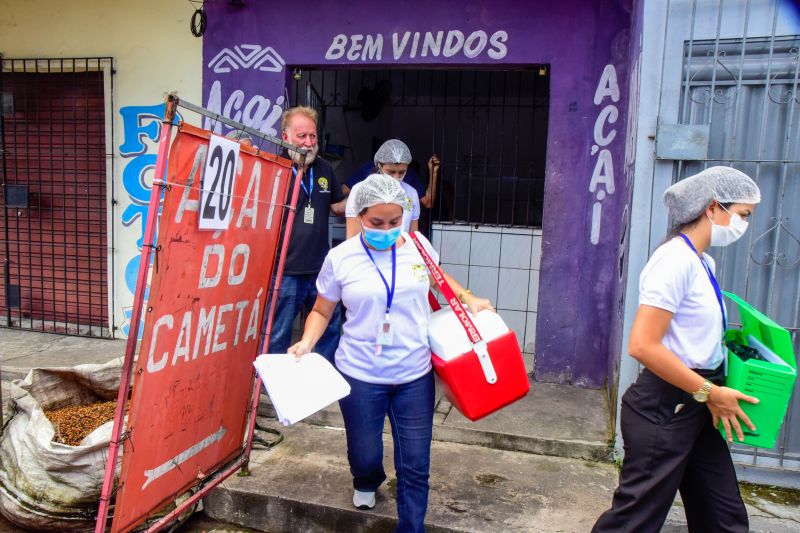 Ação MM nos pontos de açaí em Ananindeua
