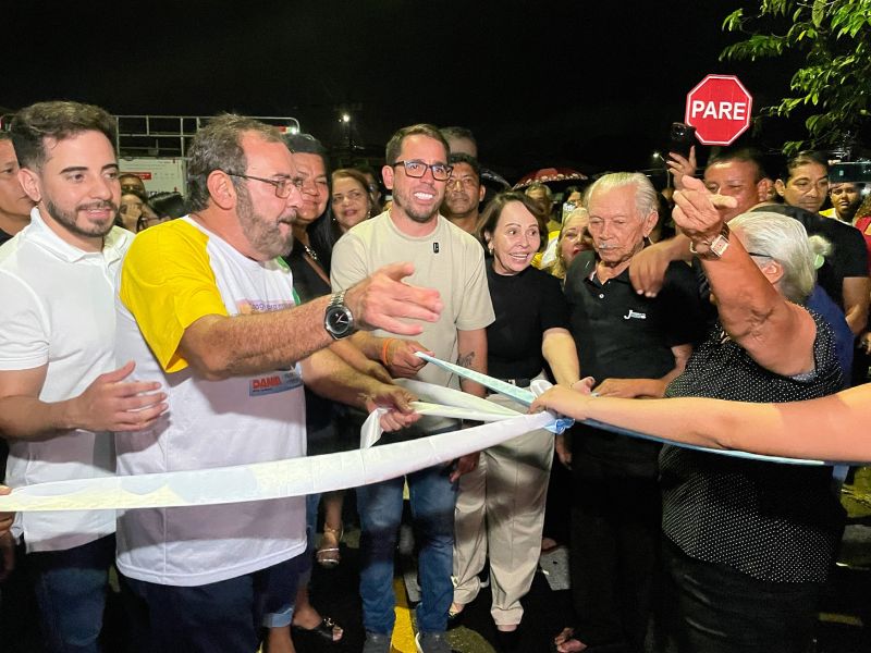 Inauguração asfáltica na comunidade Icuí Ville