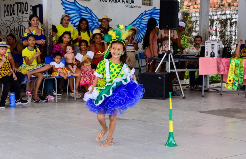 Festa junina na escola EMEF Raimunda Pinto no bairro 40 Horas