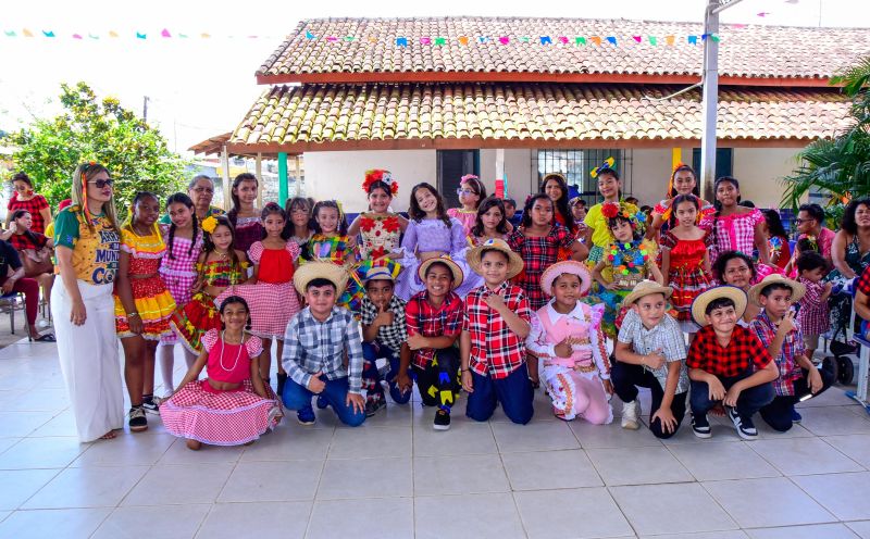 Festa junina na escola EMEF Raimunda Pinto no bairro 40 Horas