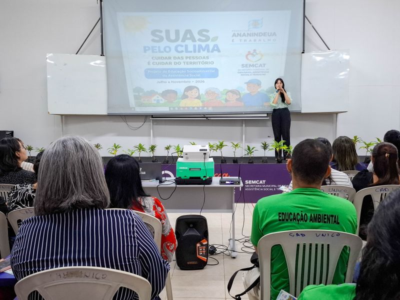 Lançamento do projeto sobre Mudanças Climáticas no auditório do SINE Ananindeua