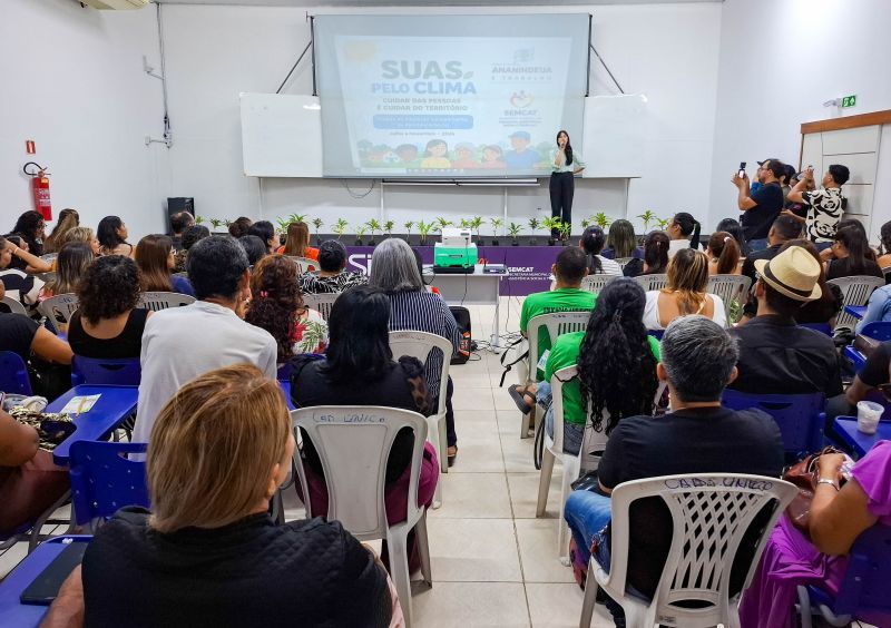 Lançamento do projeto sobre Mudanças Climáticas no auditório do SINE Ananindeua
