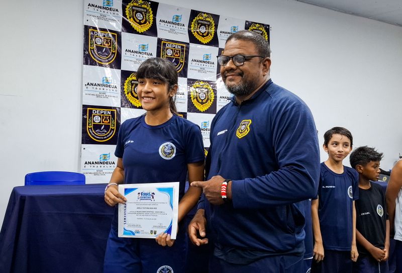 Encerramento das Férias Esportivas e entrega dos Certificados