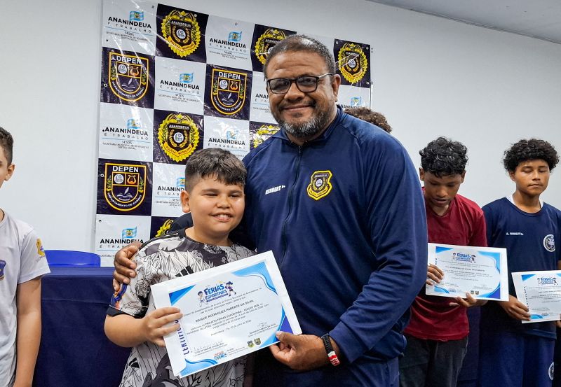 Encerramento das Férias Esportivas e entrega dos Certificados