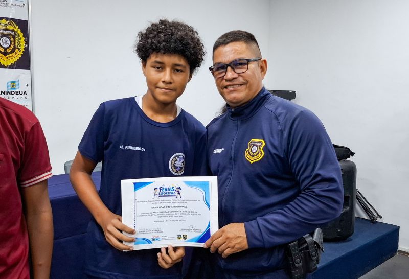 Encerramento das Férias Esportivas e entrega dos Certificados