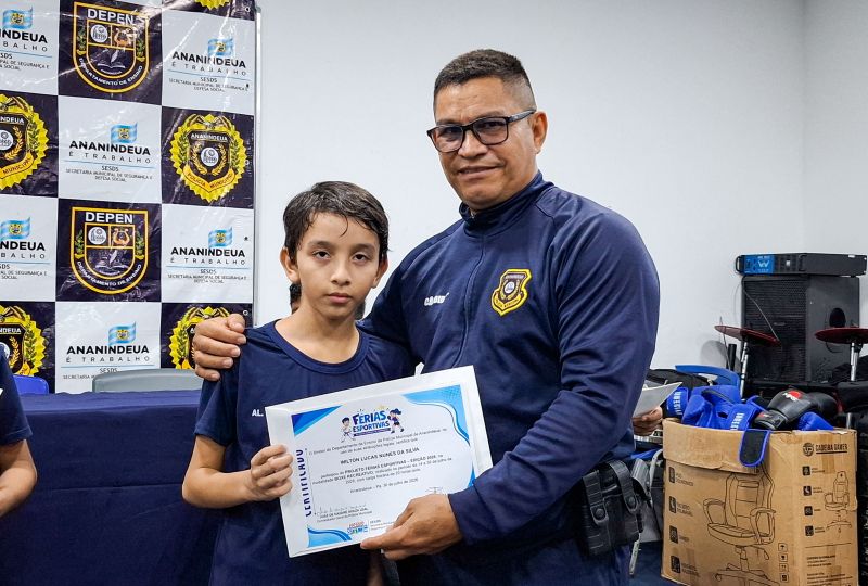 Encerramento das Férias Esportivas e entrega dos Certificados