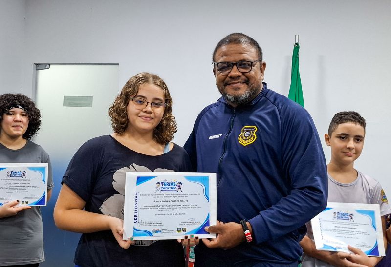 Encerramento das Férias Esportivas e entrega dos Certificados