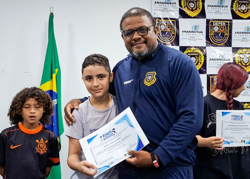 Encerramento das Férias Esportivas e entrega dos Certificados