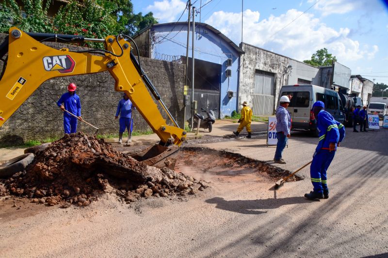 Lançamento do programa Só o Tapete na rua Bom Sossego no bairro Centro