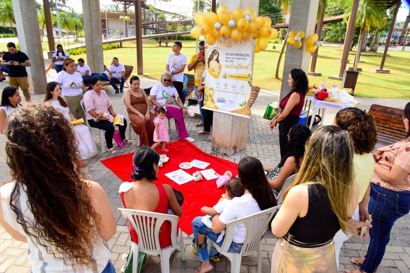 Agosto Dourado com amamentação para um começo de vida sustentável: Fortalecer o que funciona no Parque Vila Maguary

