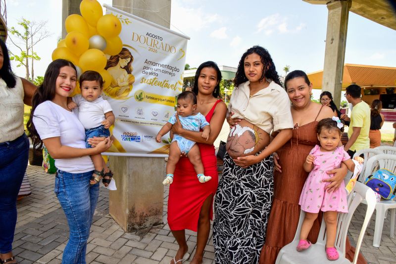 Agosto Dourado com amamentação para um começo de vida sustentável: Fortalecer o que funciona no Parque Vila Maguary

