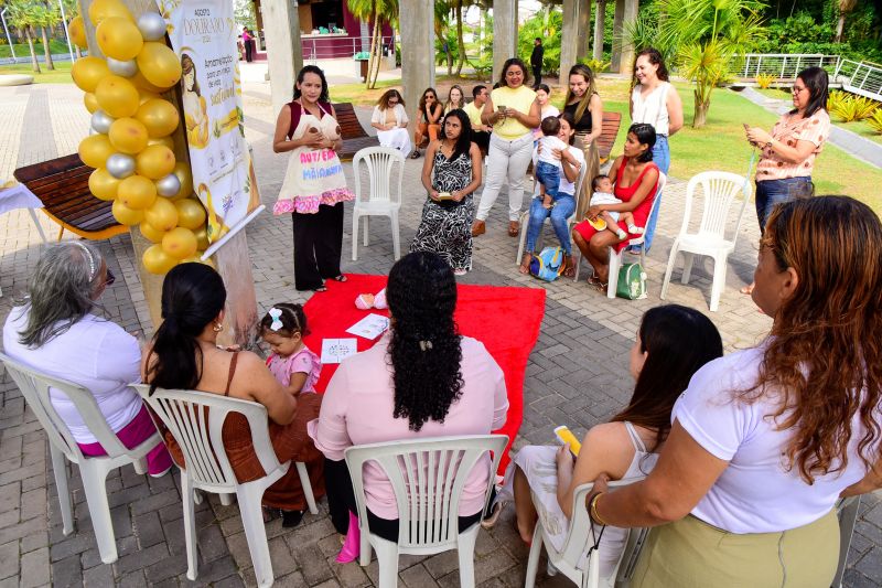 Agosto Dourado com amamentação para um começo de vida sustentável: Fortalecer o que funciona no Parque Vila Maguary
