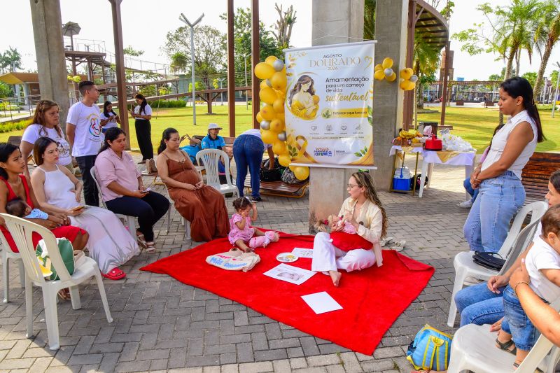 Agosto Dourado com amamentação para um começo de vida sustentável: Fortalecer o que funciona no Parque Vila Maguary
