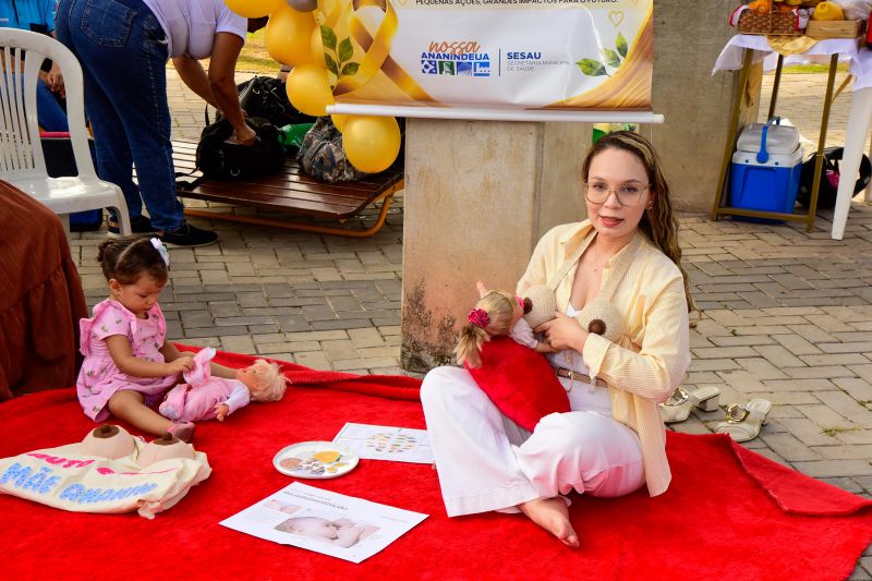 Agosto Dourado com amamentação para um começo de vida sustentável: Fortalecer o que funciona no Parque Vila Maguary
