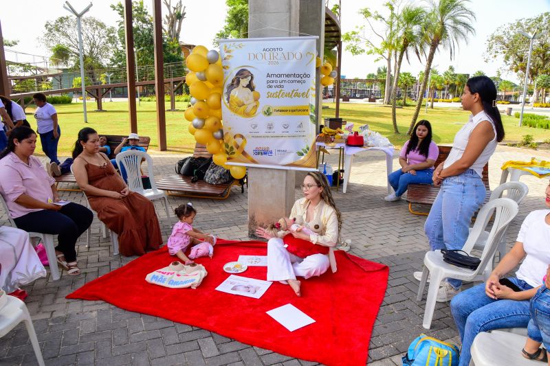 Agosto Dourado com amamentação para um começo de vida sustentável: Fortalecer o que funciona no Parque Vila Maguary
