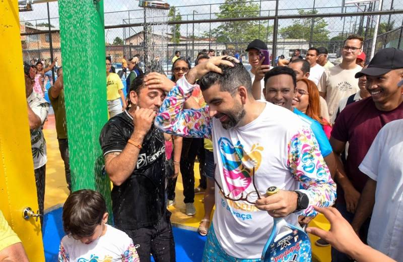 Chuveiro para refrescar.